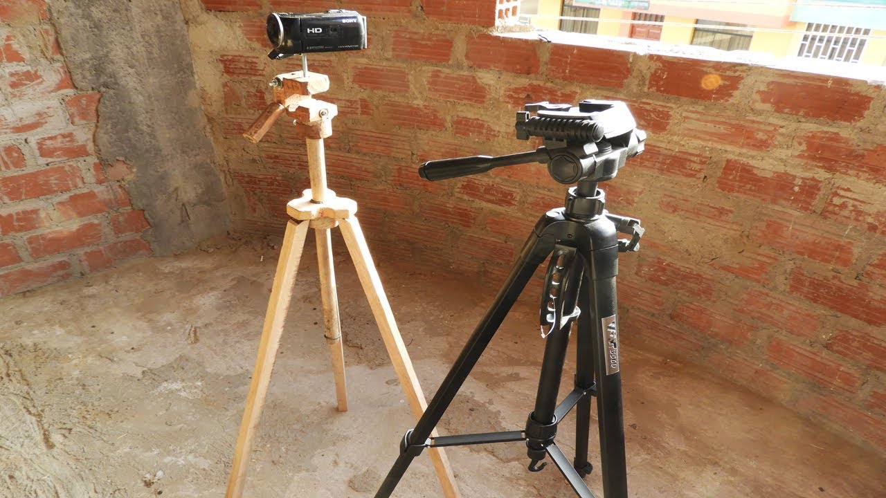 C&Oacute;MO HACER TRIPODE CASERO DE MADERA - HOW TO MAKE WOODEN HOME TRIPOD