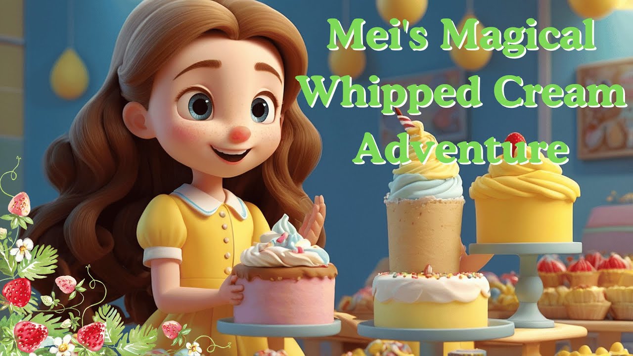 Magical Whipped Cream Adventure. #KidsAnime #BedtimeStory #RelaxingVideo  #aianime #anime #english
