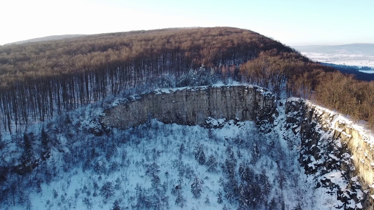 Steinbruch Marienhagen im Winter 2021