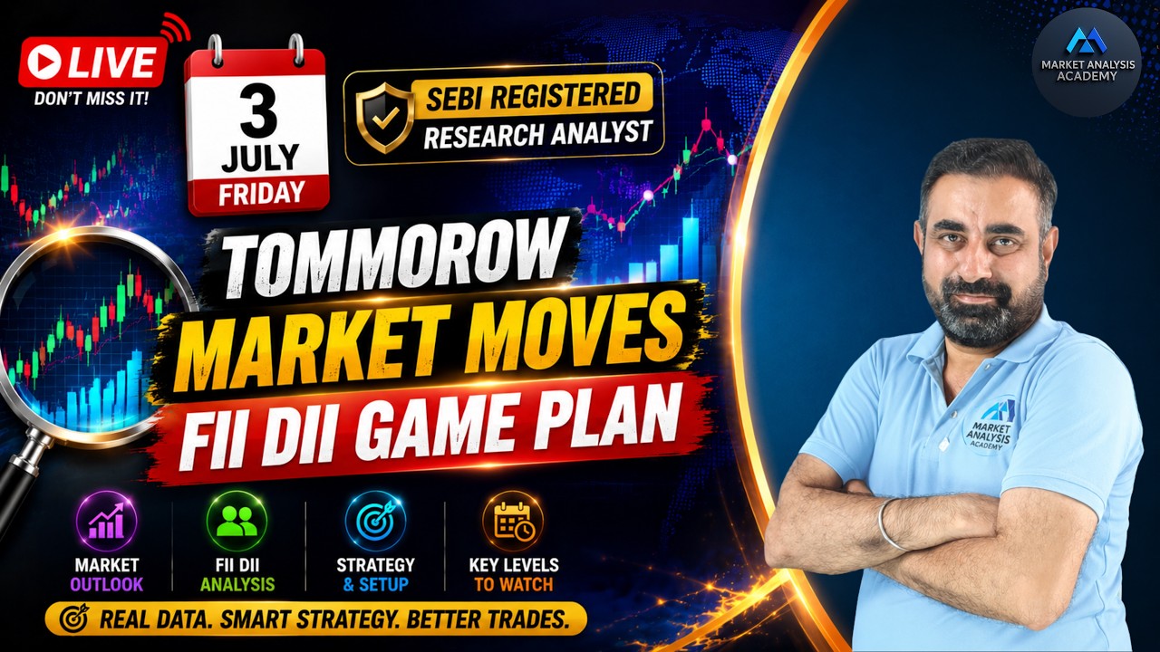 🔴LIVE Nifty Setup Alert!⚠️ Big Warning for Nifty Traders | FII DII Data Reveals Something Big