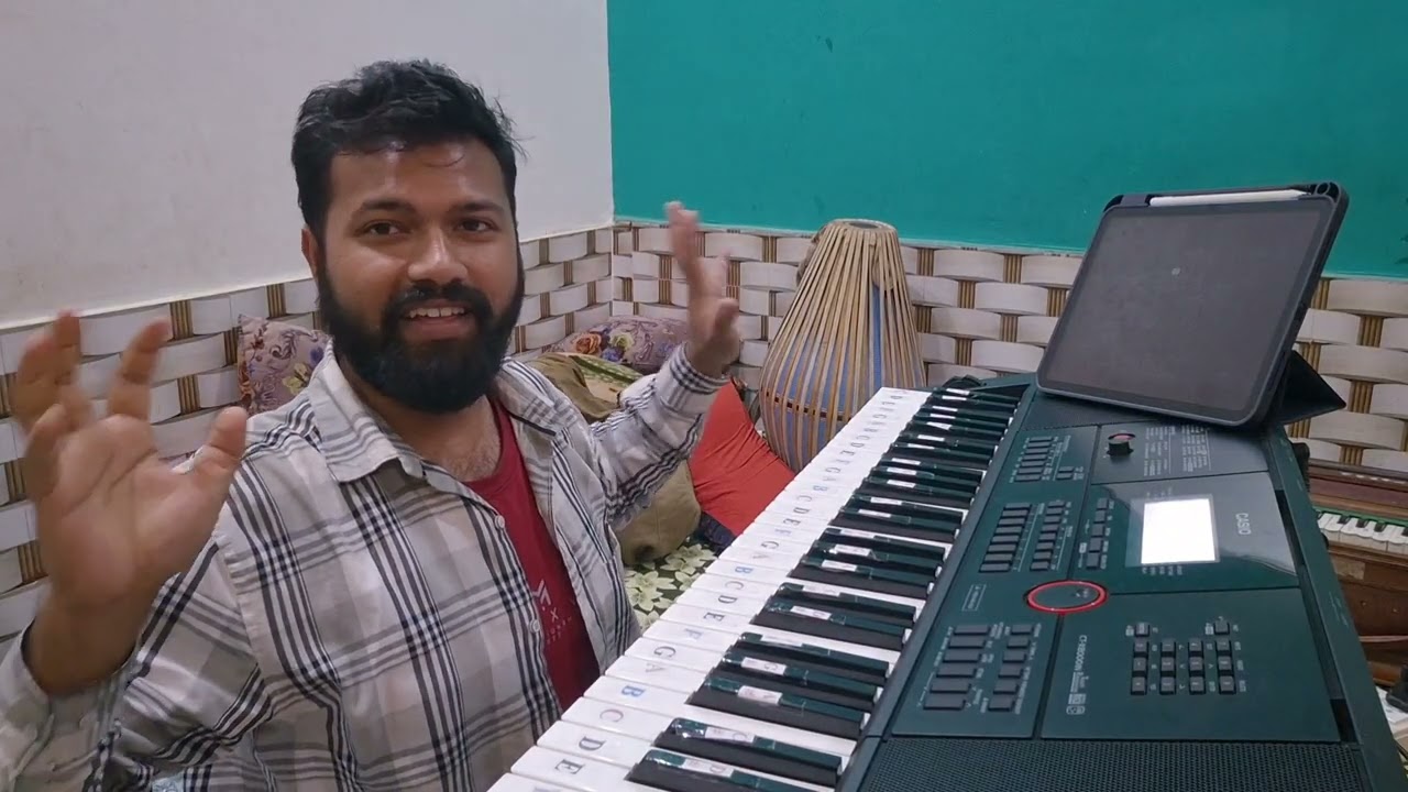 Day-1 CASIO WITH GRAMMAR AND CHORDS 9th March 26,since childhood I have learnt Harmonium with 1 hand