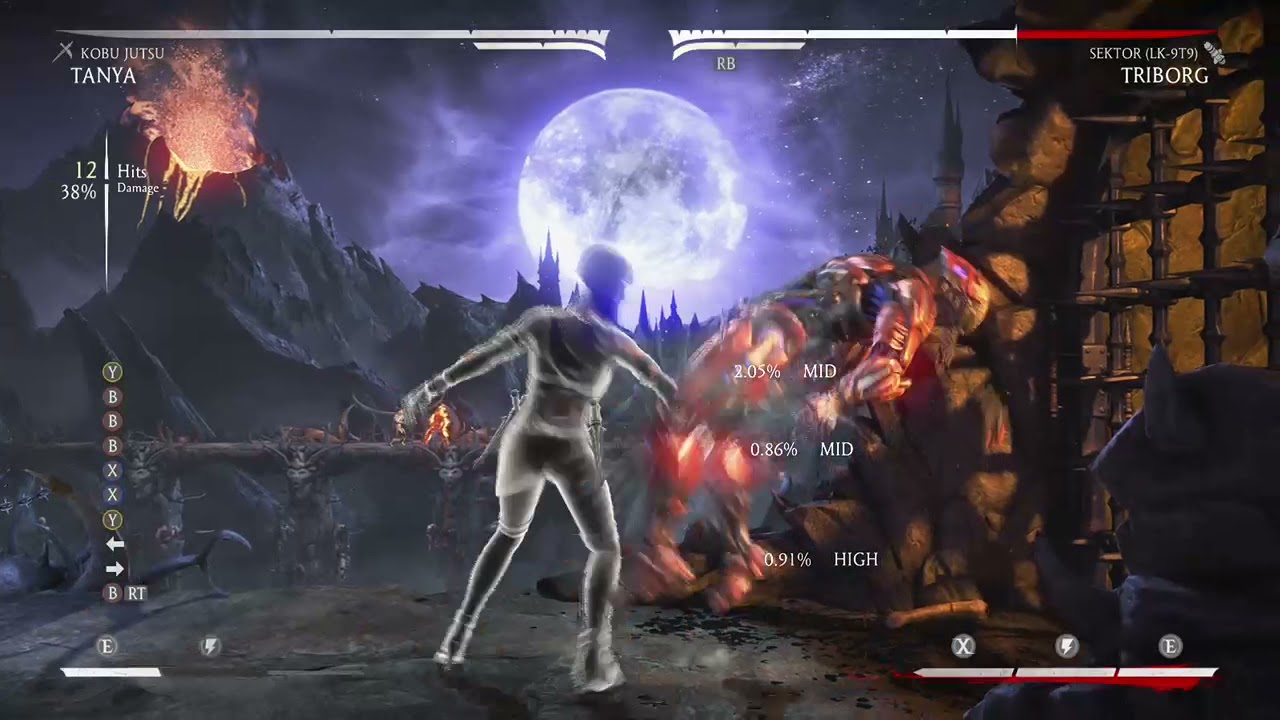 Mkx 50% Kobu Jutsu Tanya Combo