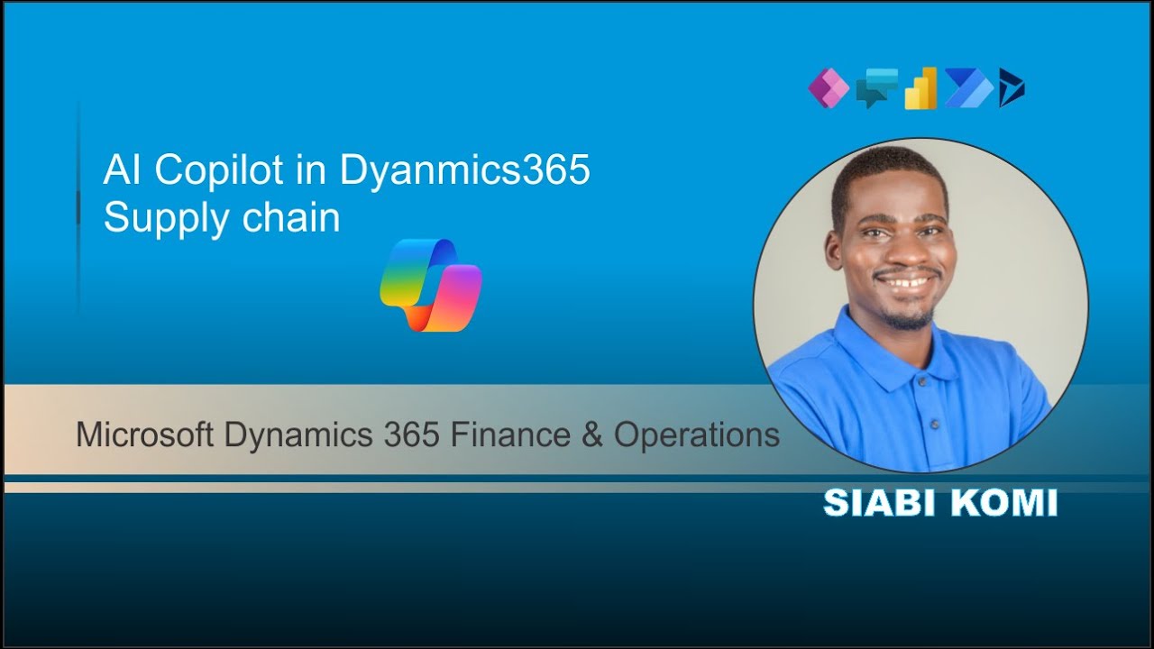 AI Copilot in supply chain - Dynamics 365 finance and operations