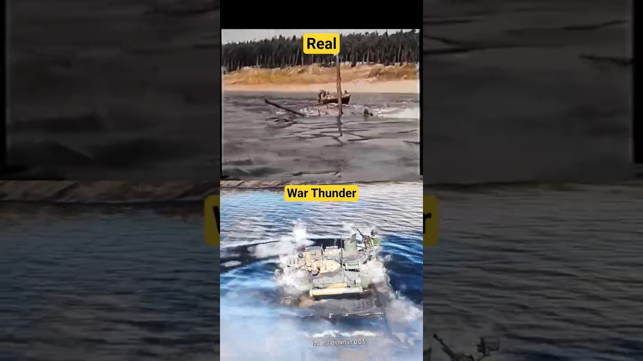 T-72 River Crossing : Real vs War Thunder. 