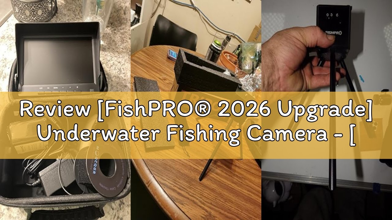 Review [FishPRO® 2026 Upgrade] Underwater Fishing Camera - [No Slide Off] 7'' Ice Fishing Camera Und