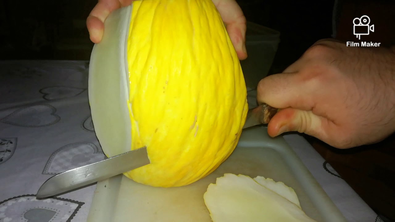 Come tagliare il melone giallo ( melone invernale )