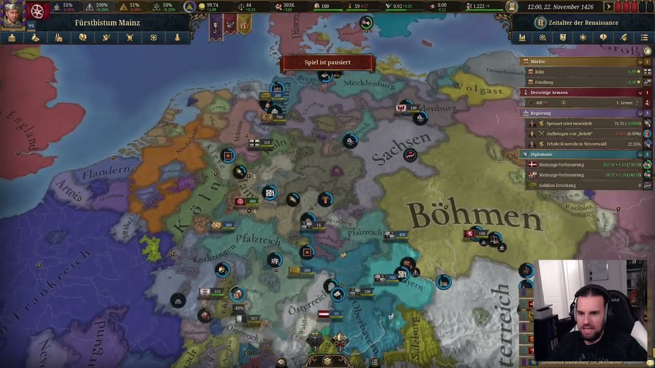 Wirtschaftswachstum | Fürstbistum Mainz | Europa Universalis V #13