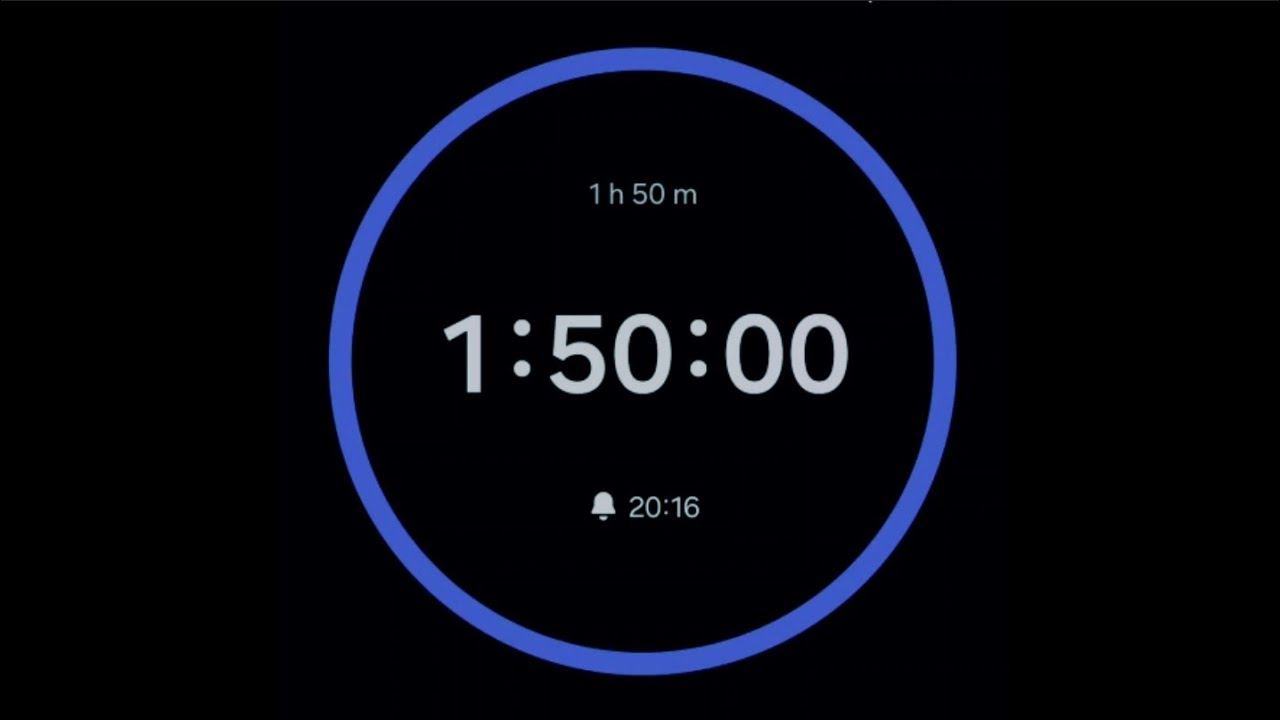 1 Hour 50 Minute - 110 Minutes Countdown Timer Without Music