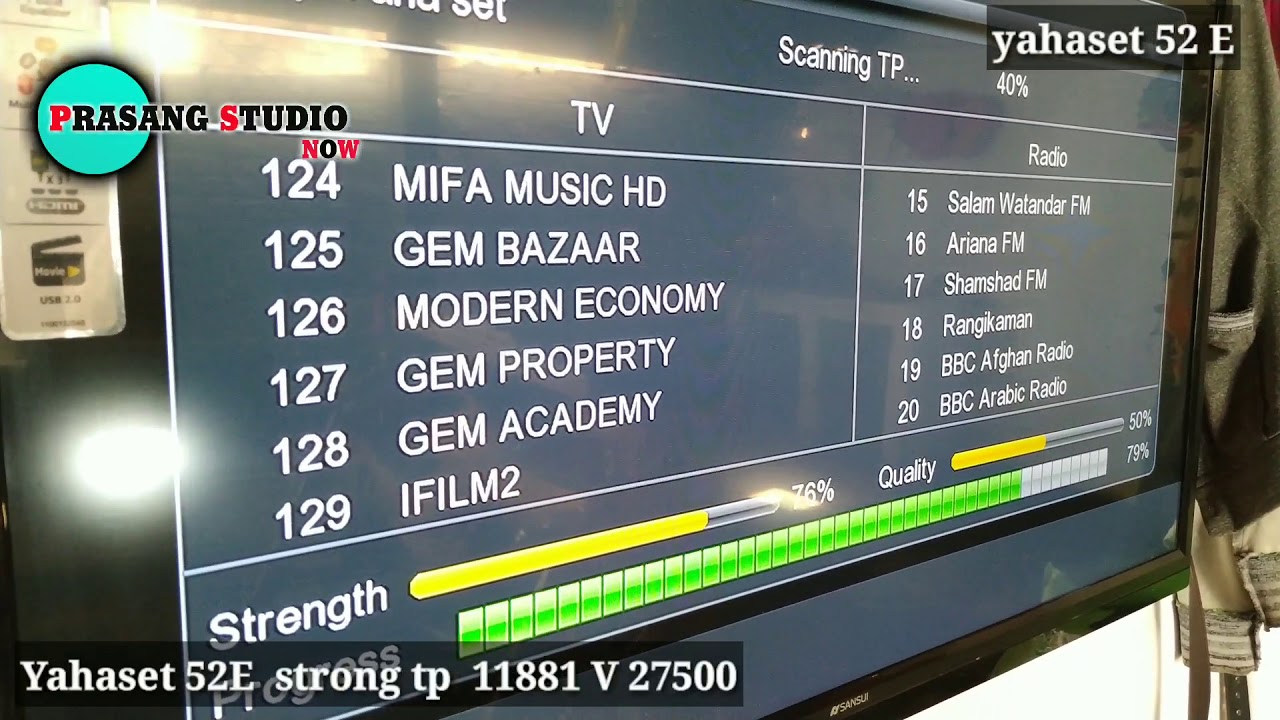 Yahsat @52&deg;east Latest Channel List 2021 | Yahsat 52e channel list