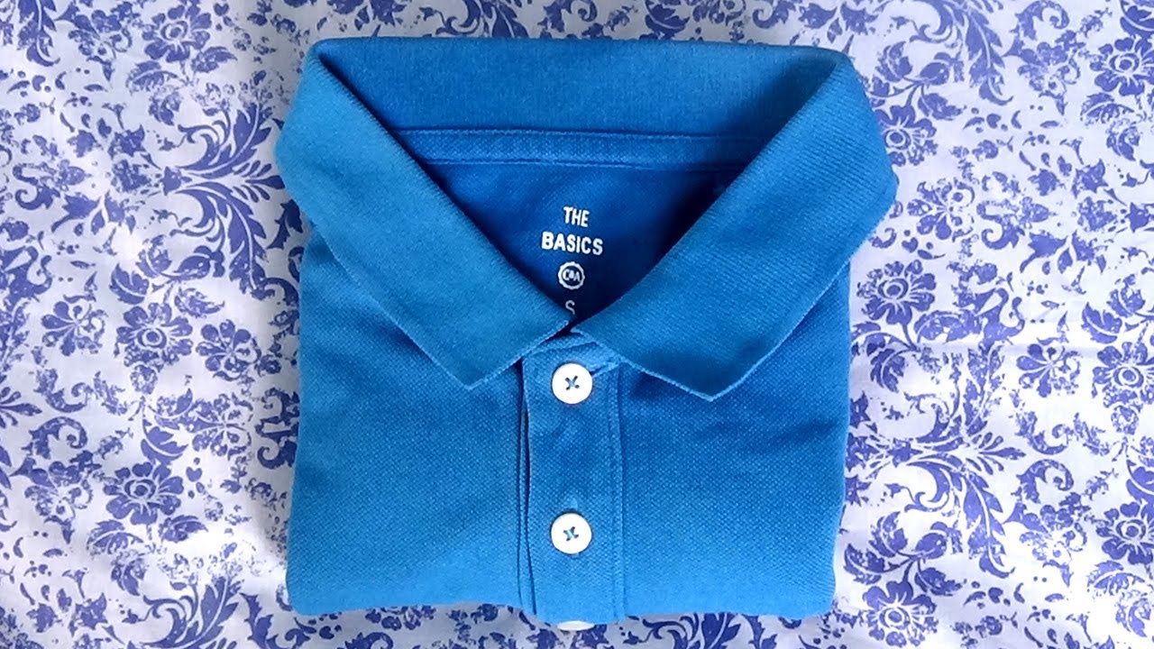 Como doblar un polo con cuello