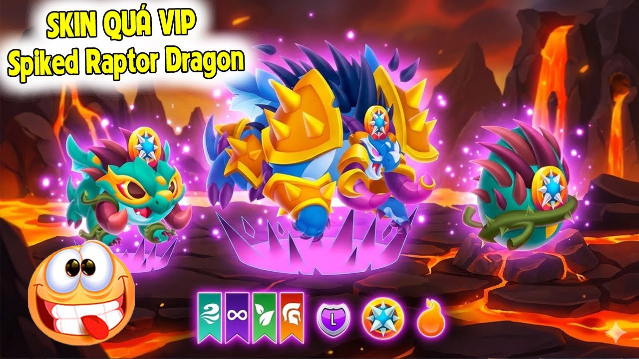 🔥 BIẾN RỒNG CỎ THÀNH QUÁI VẬT SPIKED RAPTOR LV 60 + SKIN CÂN TEAM ARENA!