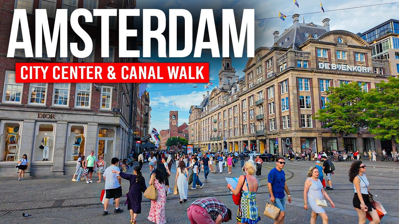 AMSTERDAM, Netherlands 🇳🇱 The Majestic Dutch City | 4K Walking Tour