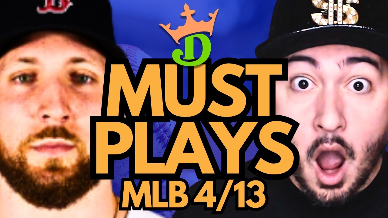 MLB DFS Monday 4/13 (DraftKings MLB MUST PLAYS) | MLB DFS Picks + Bets