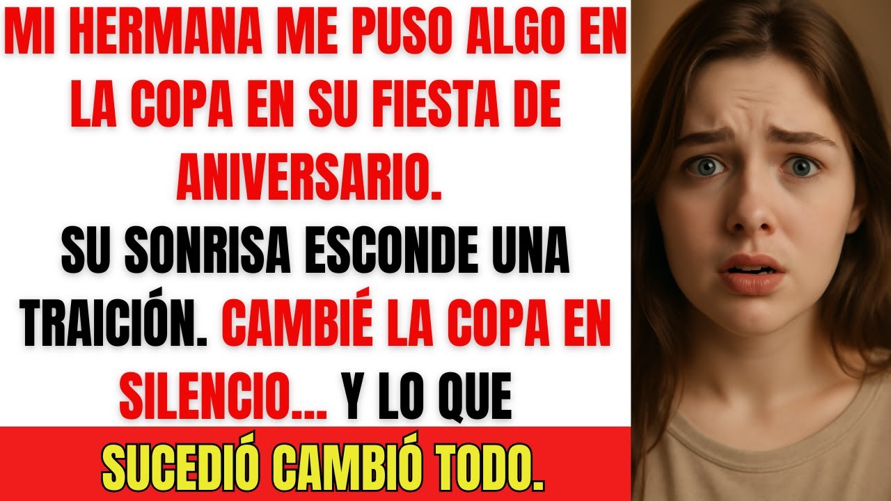 Mi hermana me drogó en su fiesta de aniversario... Cambié la copa y todo cambió