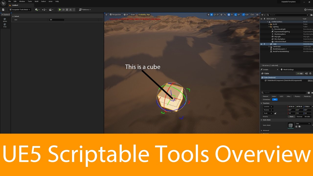 UE5.2 Scriptable Tools : Node overview