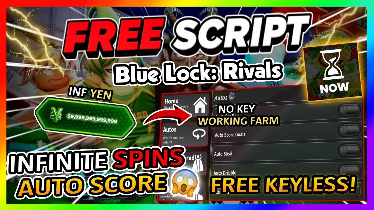 Blue Lock: Rivals Script *NO KEY* - NEW UPDATE, INF SPINS, AUTOFARM + More!