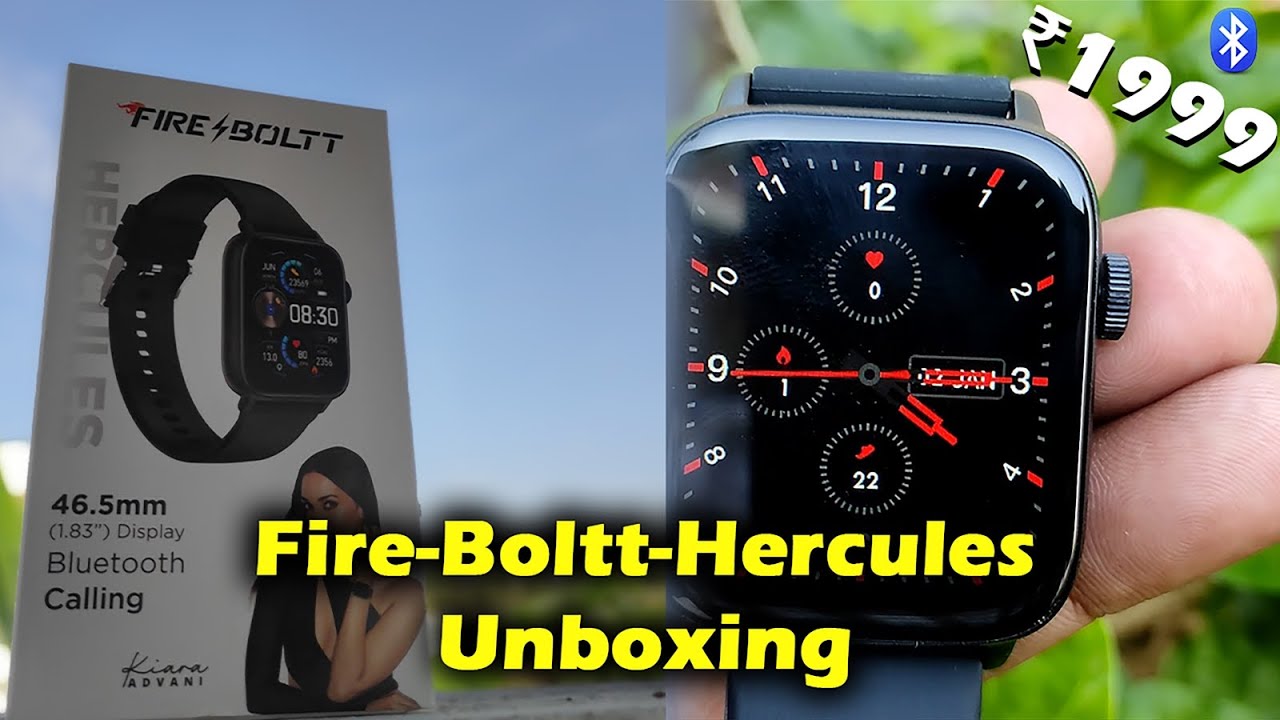 Fire boltt Hercules Smartwatch ⚡ Unboxing & Review in Tamil 🔥 price 1999 only