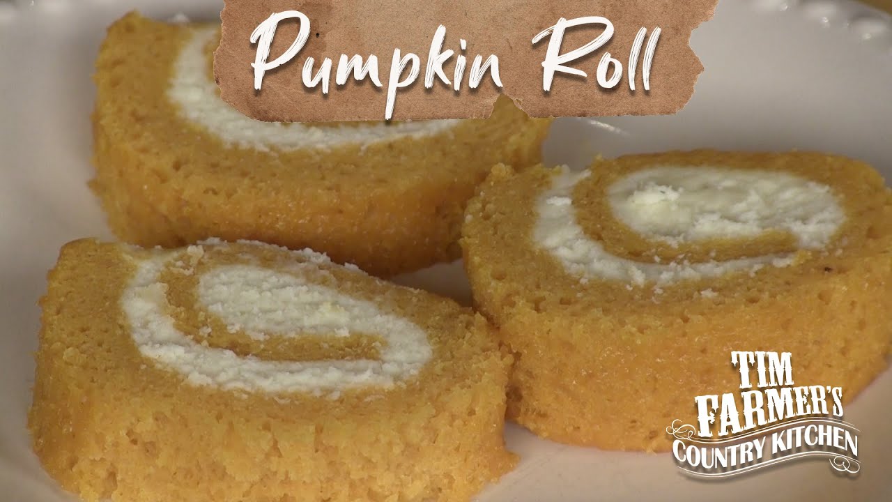 PUMPKIN ROLL | Rolled Dessert with Cream Cheese Filling