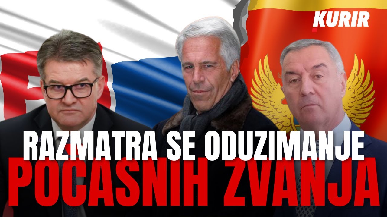 Ne pominju se samo imena već i DRŽAVE! U Epstajnovim dokumentima Crna Gora, Makedonija, Slovačka