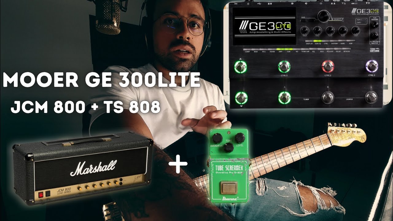 Mooer GE300 Lite | Distor&ccedil;&atilde;o JCM800 + TS 808