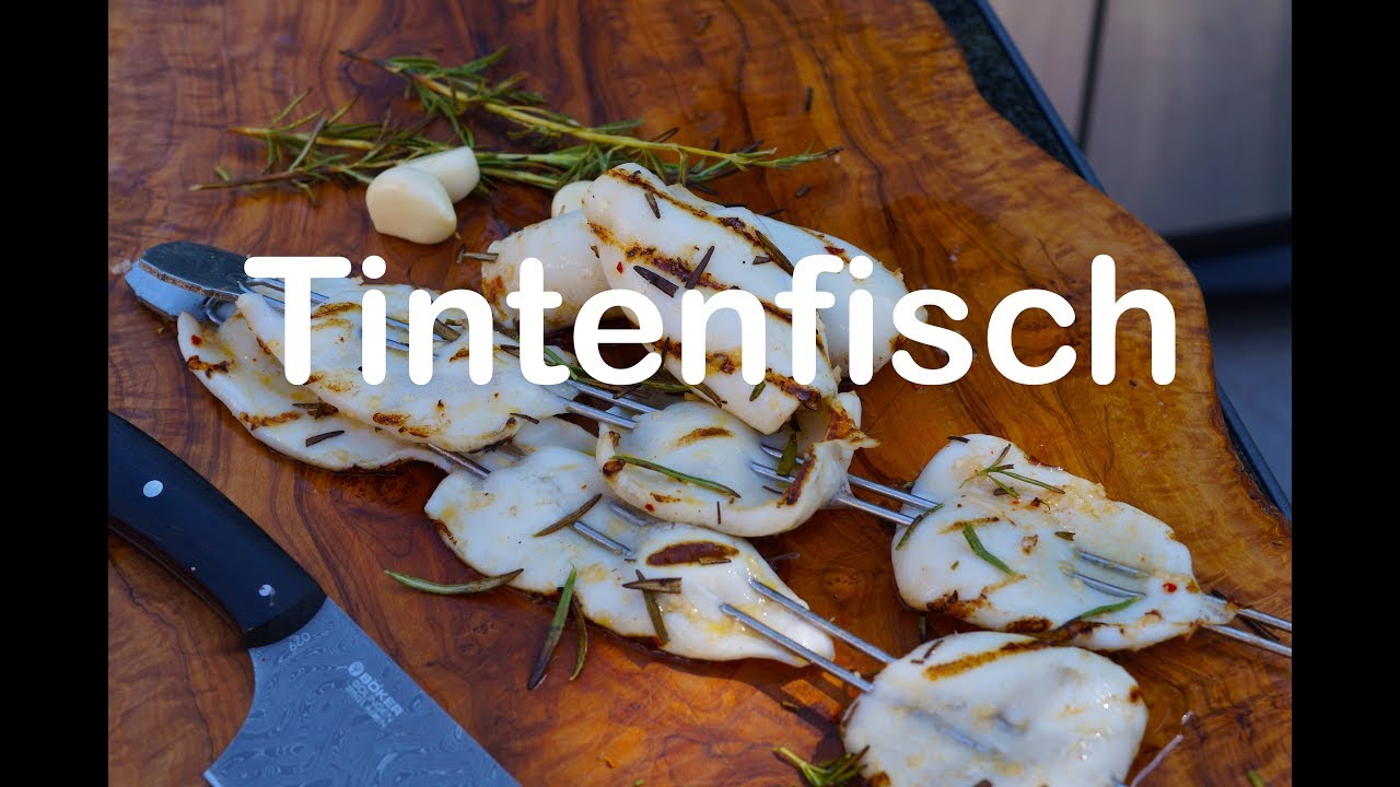 Tintenfisch vom Grill