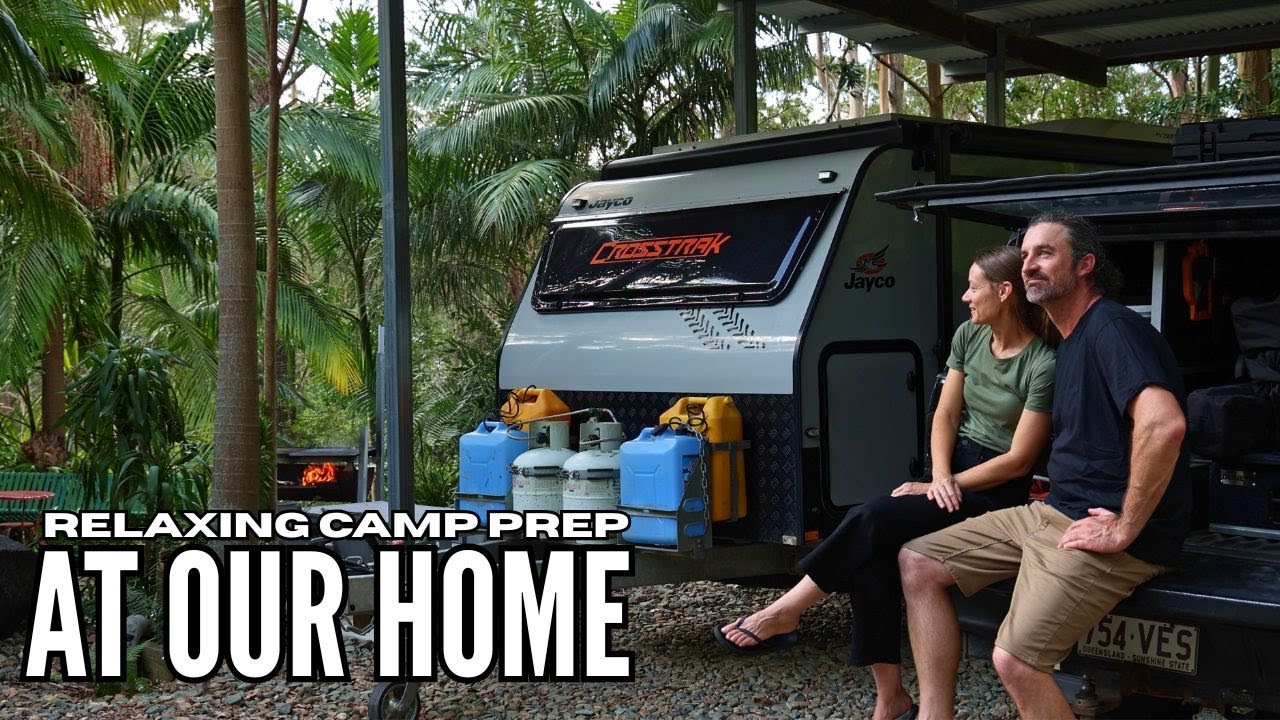 Prepping for our next camping adventure | Relaxing ASMR | Renogy Solar Panel Install