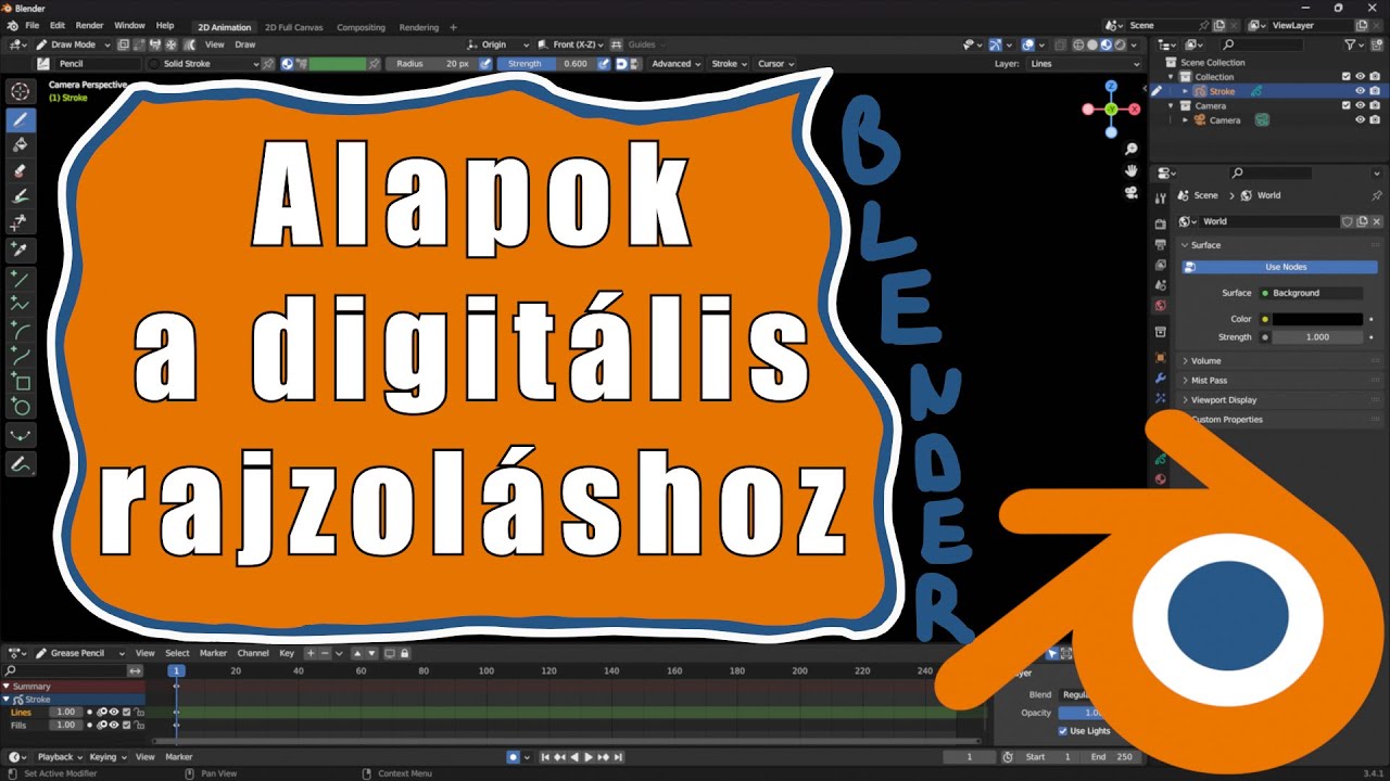 Blender oktatóanyag, alapok  digitális rajzoláshoz | Pixelek |