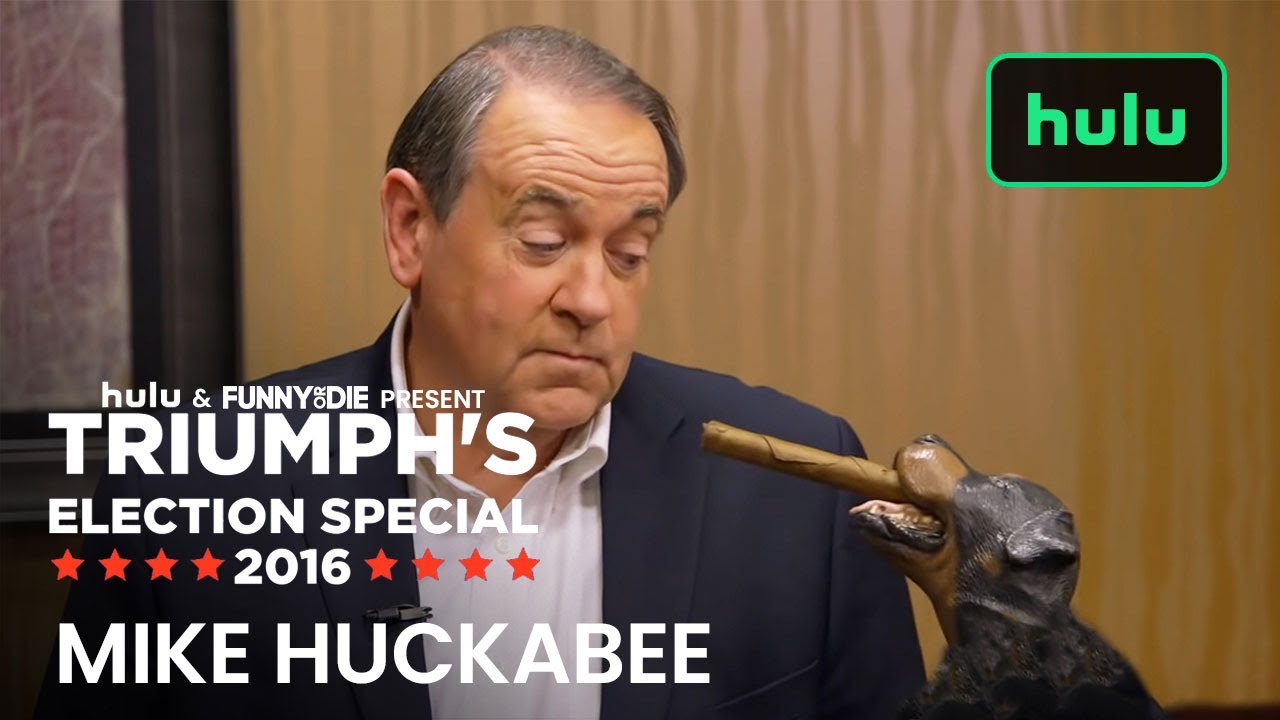 Triumph the Insult Comic Dog Mentors Mike Huckabee | Triumph | Hulu