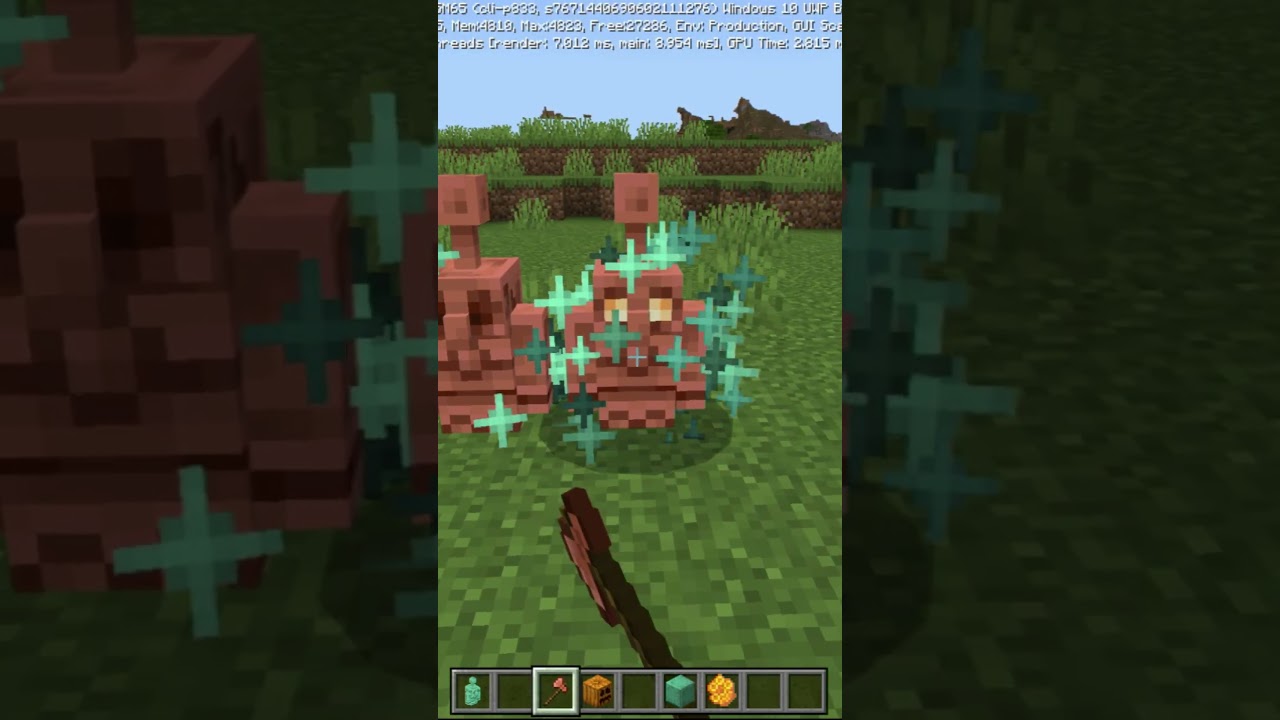 How to get copper golem statues in Minecraft 🗽 #shorts