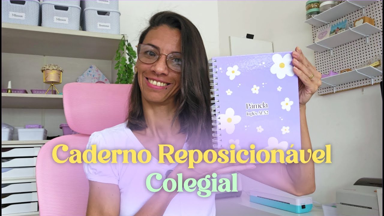 FIZ UM CADERNO REPOSICIONÁVEL TAMANHO COLEGIAL / DICAS @Mimo Crafts