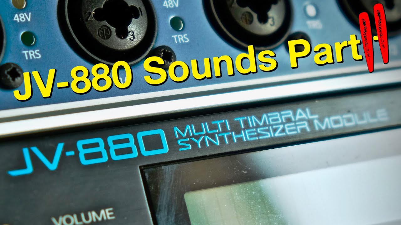 Roland JV-880 Synth Sound Preset Demo Part 2