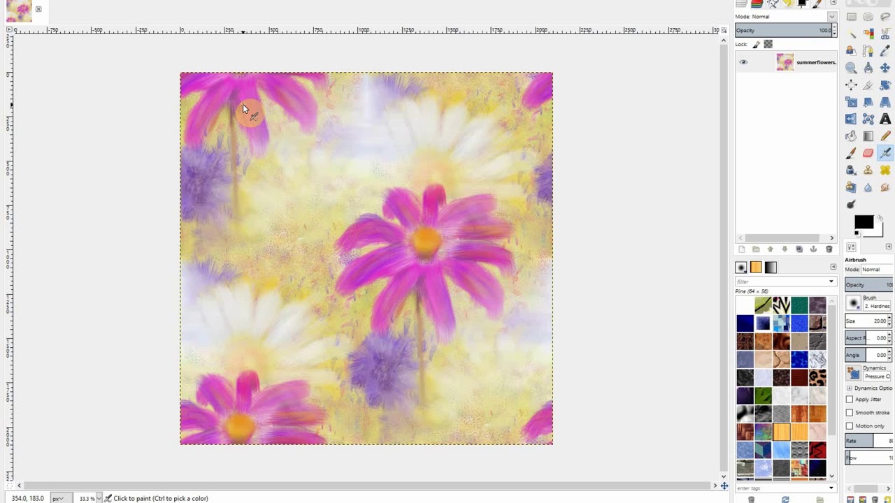 GIMP Tutorial: How to Create a Seamless Pattern Tile for Free in GIMP 2.8
