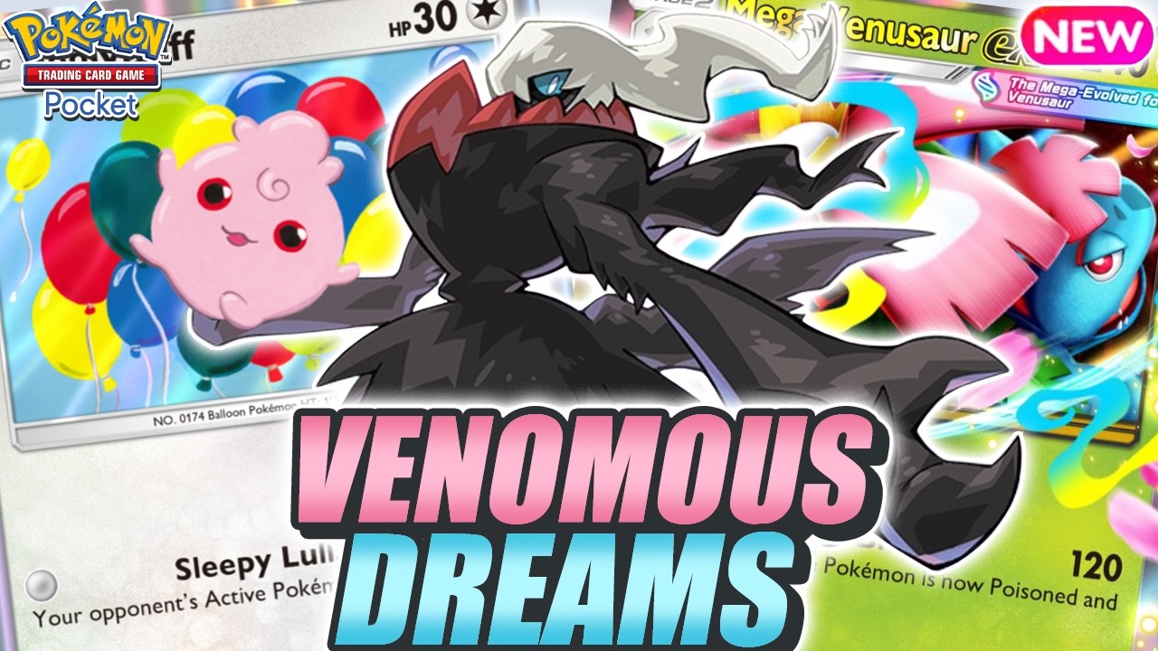 SLEEP & NEVER WAKE UP ! New DARKRAI Makes MEGA VENUSAUR Even More Toxic ! - Pokemon TCG Pocket