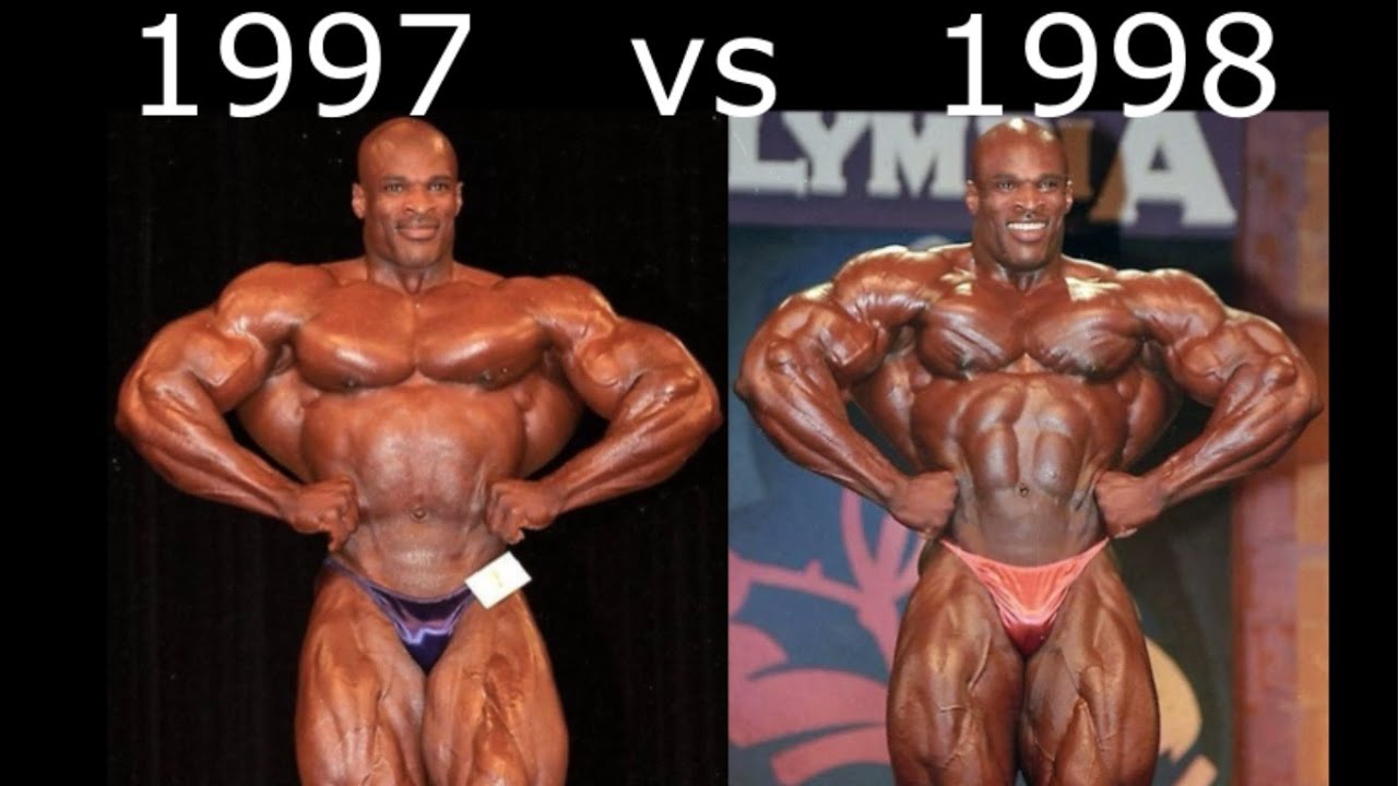 *RONNIE COLEMAN* From 9th to 1st  (1997 vs 1998)