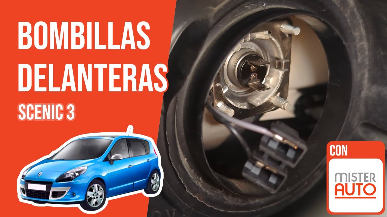 Cómo cambiar las bombillas delanteras Scenic 3 💡