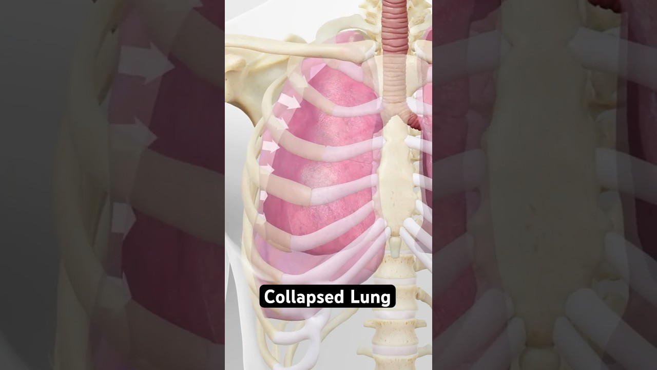Collapsed lung explained (3D Animation)