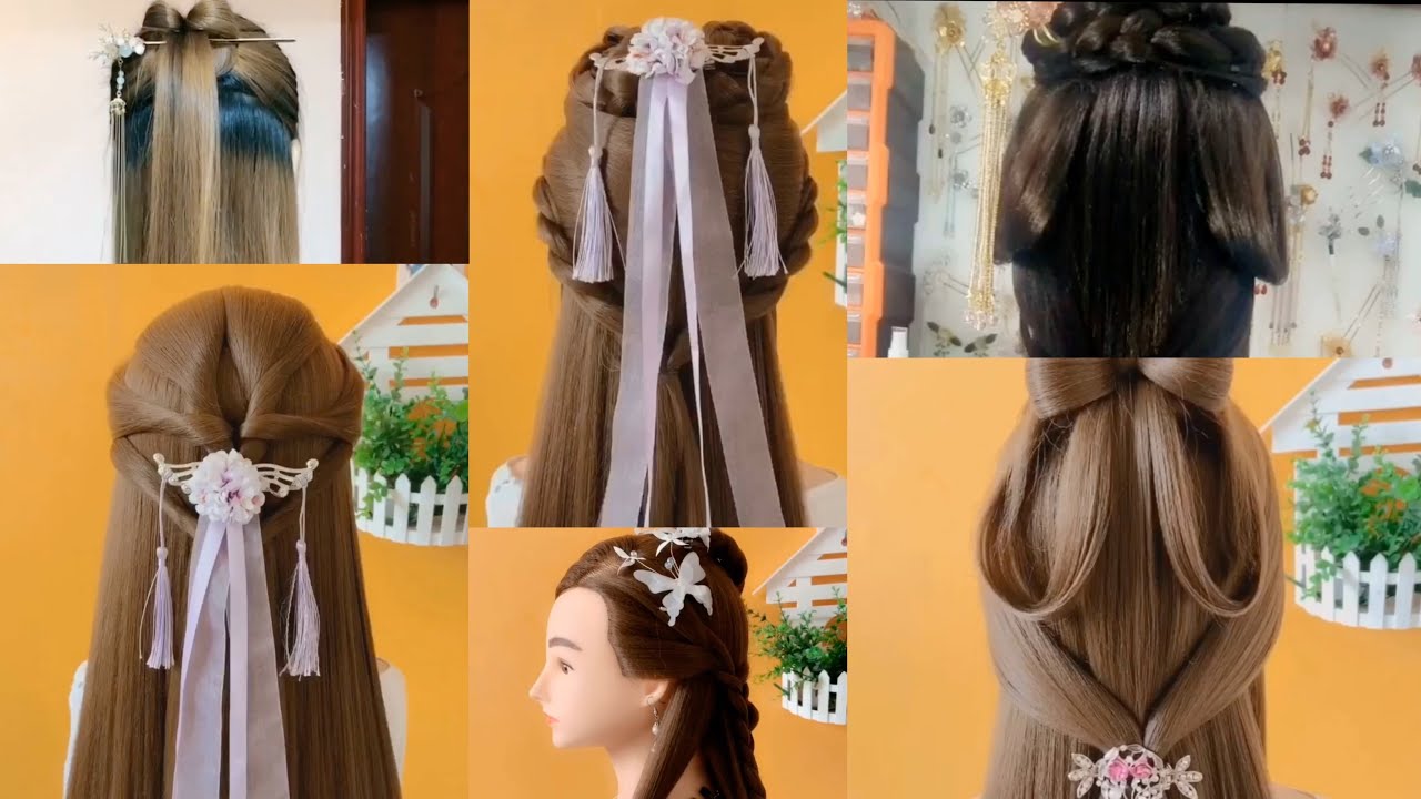 Làm tóc cosplay cổ trang Trung Quốc 🇨🇳- Nhã Di Các