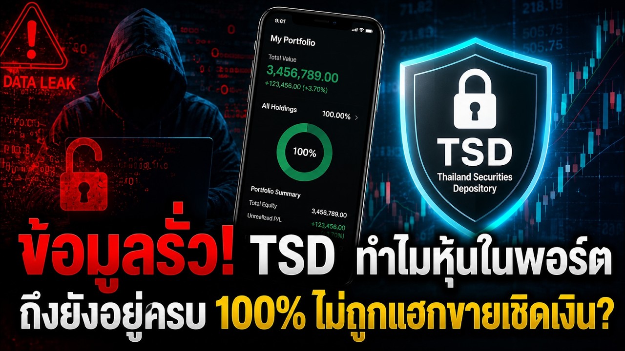 ข้อมูลรั่ว! TSD ทำไมหุ้นในพอร์ตถึงยังอยู่ครบ 100% ไม่ถูกแฮกขายเชิดเงิน