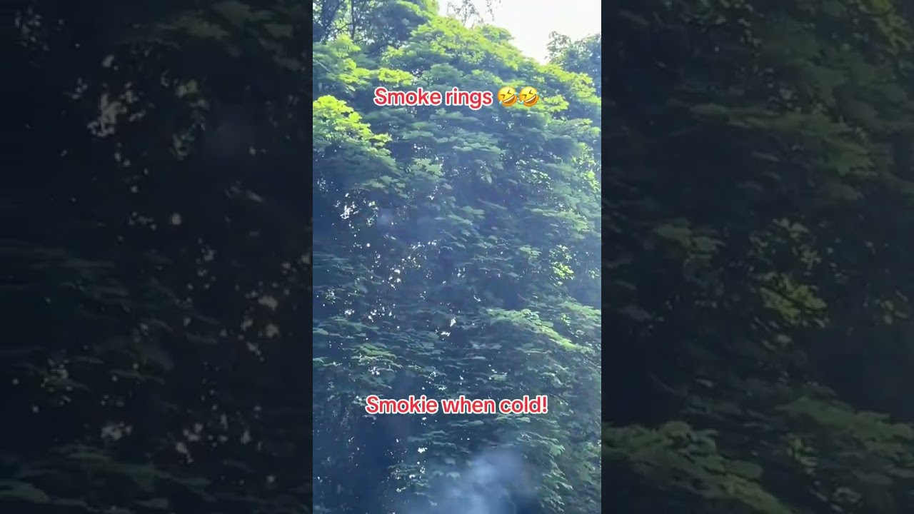 Blowing smoke rings 