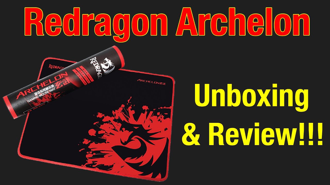 Redragon Archelon Mousepad Unboxing & Review!!!
