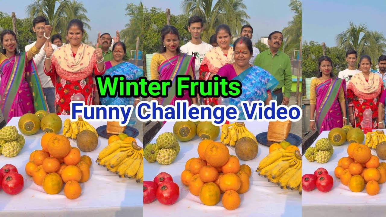 Winter Fruits Special Challenge For My Family