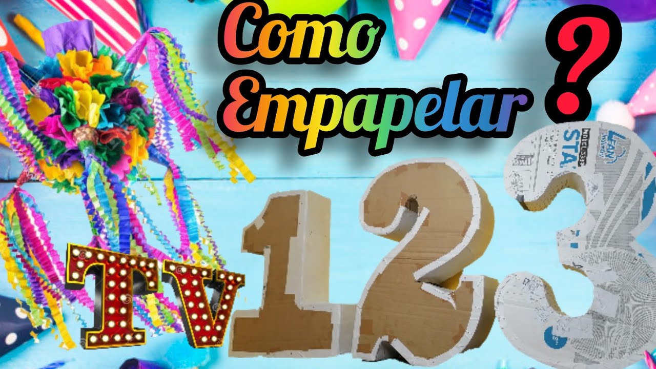 Como EMPAPELAR PIÑATAS DE TAMBOR‼️🎉❣️ RAPIDO Y FÁCIL 🤩😱😱