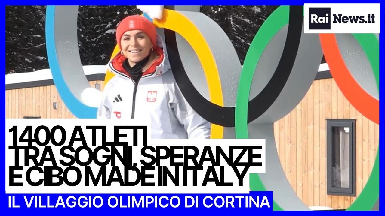 1400 atleti tra sogni, speranze e cibo made in Italy. Il villaggio olimpico di Cortina