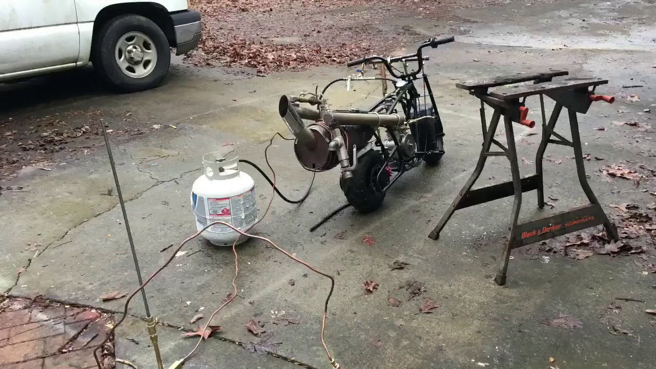 Mini Bike Steam Engine Test