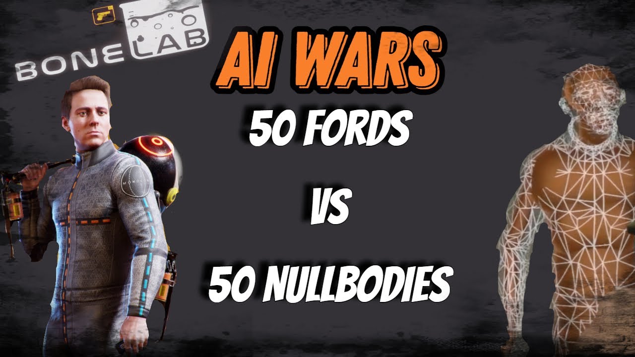 Bonelab NPC Battles: 50 Fords vs 50 Nullbodies