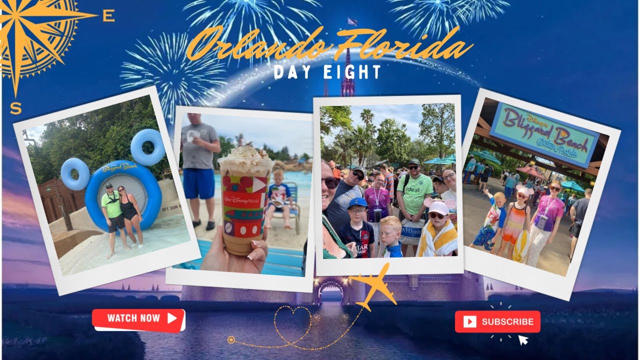 Флорида, день 8: Пляж Disney's Blizzard и ужин в отеле Rosen Inn International | Апрель 2025 г.