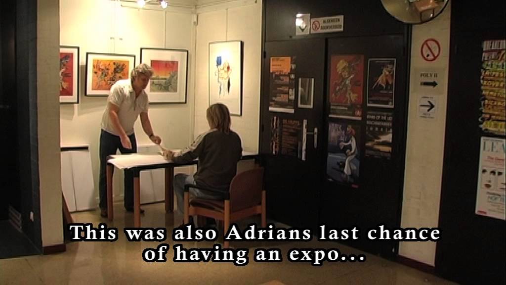Adrian Vandenberg - His first Art Exhibition