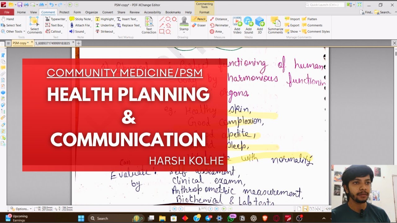 HEALTH PLANNING & COMMUNICATION | PSM | HARSH KOLHE