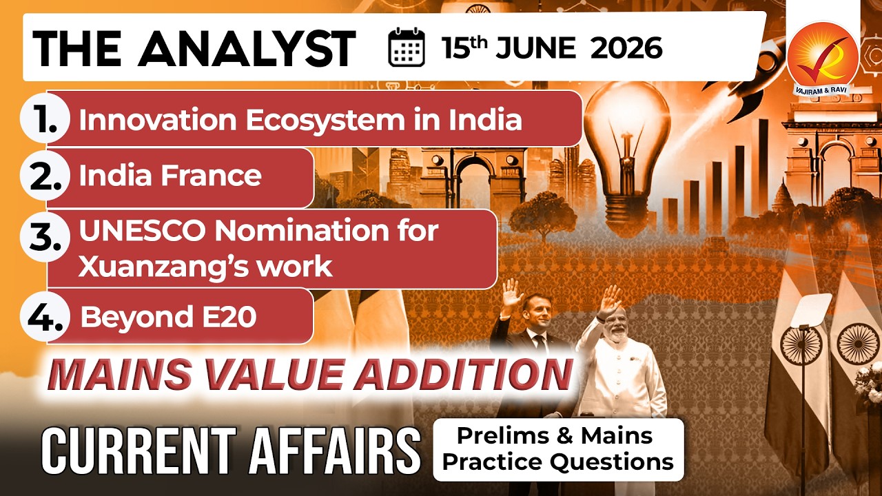 Current Affairs Today 15 Jun 2026 I UPSC Daily Current Affairs I The Hindu Analysis I The Analyst