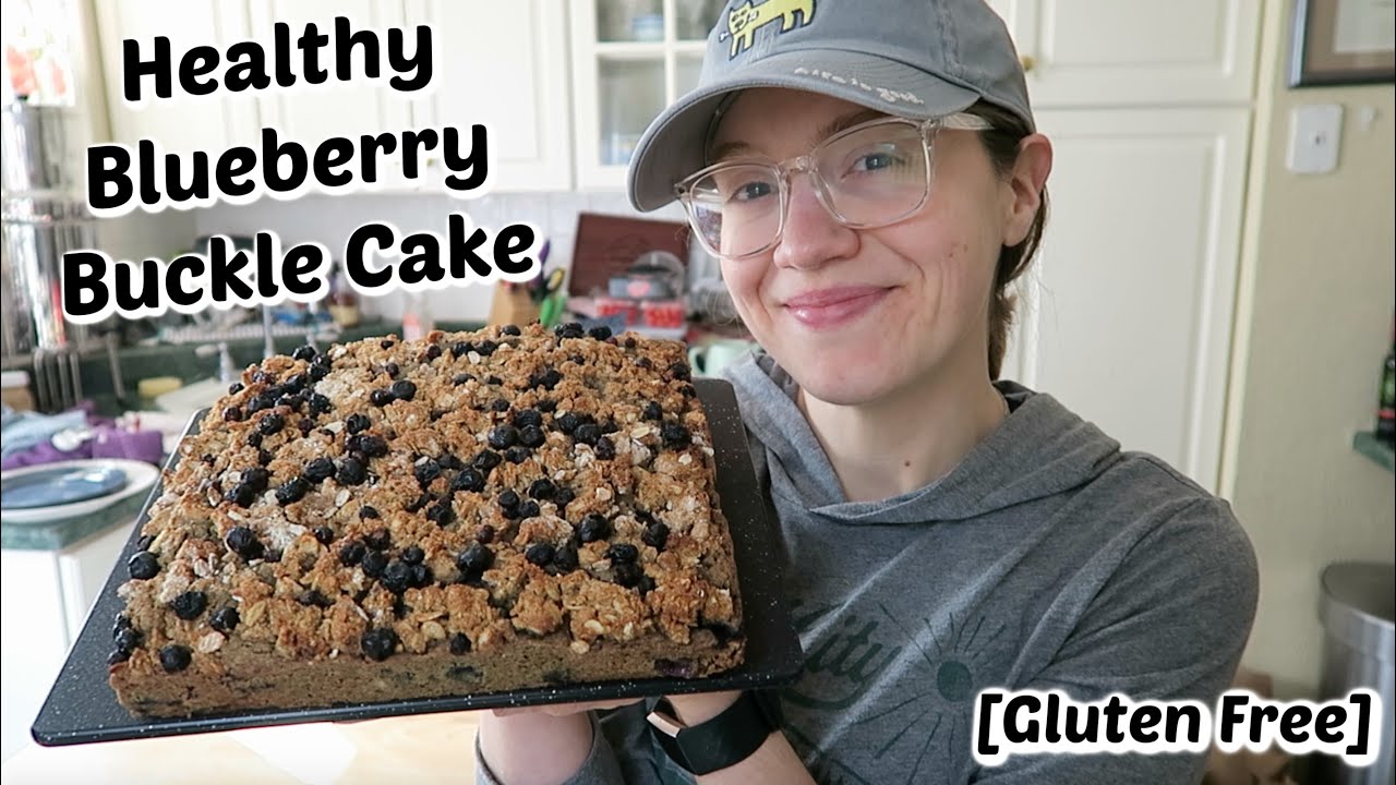 Healthy Blueberry Buckle Cake (sos-free & gluten-free)